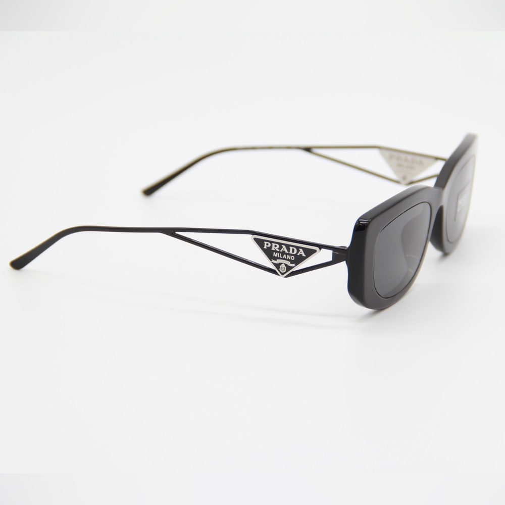 NEW PRADA PR14YS 1AB5S0 UNISEX BLACK EYEWEAR PR 14YS UNISEX SUNGLASSES SPR 14Y - Picture 10 of 15
